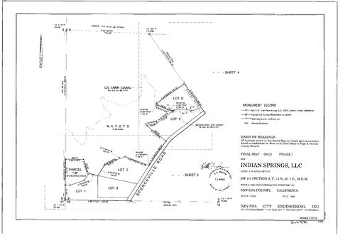 Click to see Subdivision Book 8, pg. 82 (2000) of Nevada County Recorders Subdivision Maps Book 8
