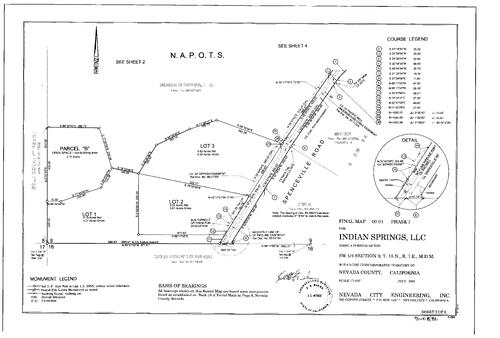 Click to see Subdivision Book 8, pg. 82 (2000) of Nevada County Recorders Subdivision Maps Book 8