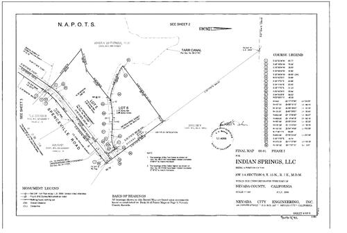 Click to see Subdivision Book 8, pg. 82 (2000) of Nevada County Recorders Subdivision Maps Book 8