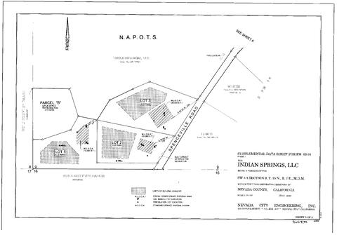 Click to see Subdivision Book 8, pg. 82 (2000) of Nevada County Recorders Subdivision Maps Book 8