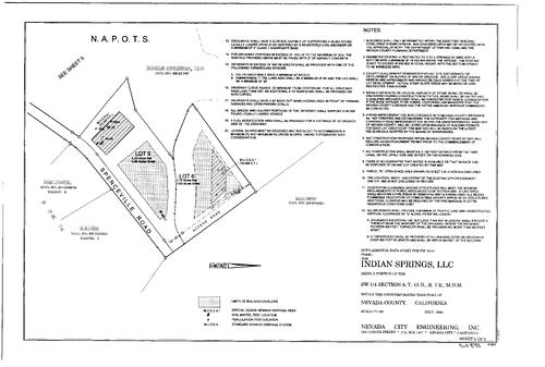 Click to see Subdivision Book 8, pg. 82 (2000) of Nevada County Recorders Subdivision Maps Book 8