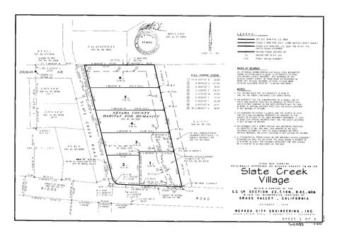Click to see Subdivision Book 8, pg. 83 (2000) of Nevada County Recorders Subdivision Maps Book 8