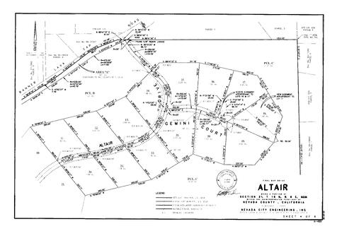 Click to see Subdivision Book 8, pg. 86 (2001) of Nevada County Recorders Subdivision Maps Book 8