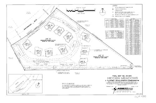 Click to see Subdivision Book 8, pg. 87 (2001) of Nevada County Recorders Subdivision Maps Book 8