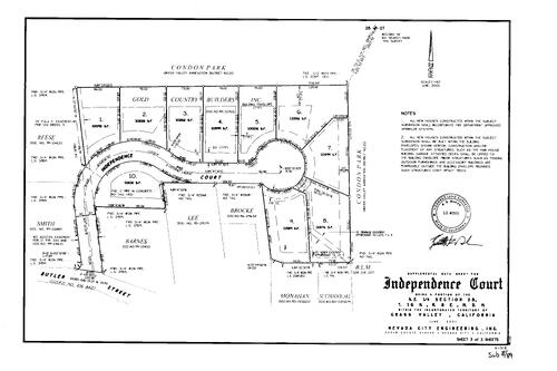 Click to see Subdivision Book 8, pg. 89 (2001) of Nevada County Recorders Subdivision Maps Book 8