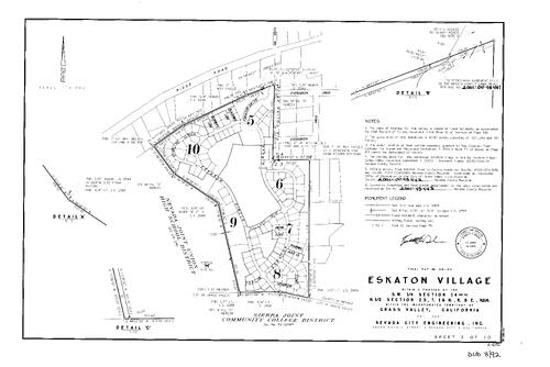 Click to see Subdivision Book 8, pg. 92 (2001) of Nevada County Recorders Subdivision Maps Book 8