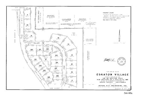 Click to see Subdivision Book 8, pg. 92 (2001) of Nevada County Recorders Subdivision Maps Book 8