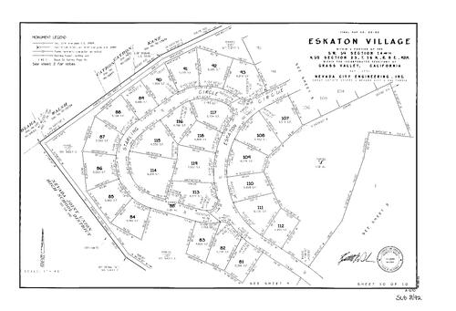 Click to see Subdivision Book 8, pg. 92 (2001) of Nevada County Recorders Subdivision Maps Book 8