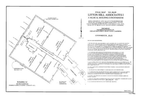 Click to see Subdivision Book 8, pg. 93 (2001) of Nevada County Recorders Subdivision Maps Book 8