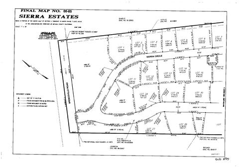 Click to see Subdivision Book 8, pg. 95 (2002) of Nevada County Recorders Subdivision Maps Book 8