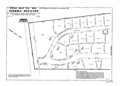 Click to see Subdivision Book 8, pg. 95 (2002) of Nevada County Recorders Subdivision Maps Book 8