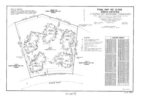 Click to see Subdivision Book 8, pg. 96 (2002) of Nevada County Recorders Subdivision Maps Book 8