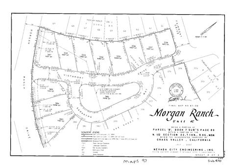 Click to see Subdivision Book 8, pg. 97 (2002) of Nevada County Recorders Subdivision Maps Book 8