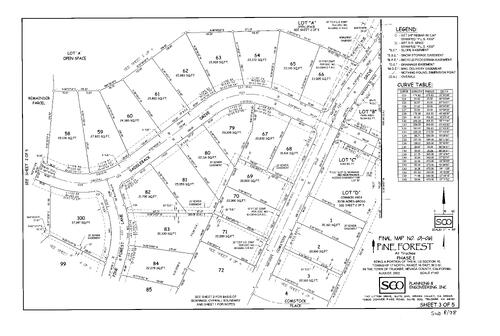 Click to see Subdivision Book 8, pg. 98 (2002) of Nevada County Recorders Subdivision Maps Book 8
