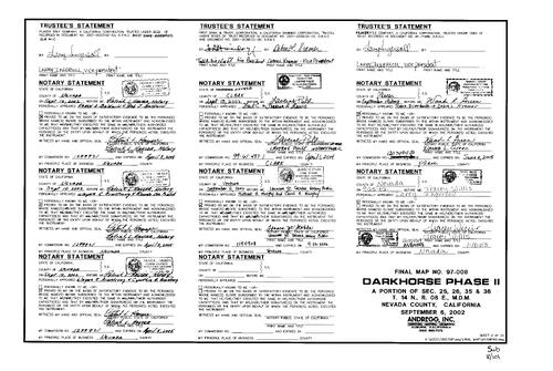 Click to see Subdivision Book 8, pg. 101 (2002) of Nevada County Recorders Subdivision Maps Book 8