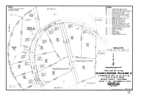 Click to see Subdivision Book 8, pg. 101 (2002) of Nevada County Recorders Subdivision Maps Book 8