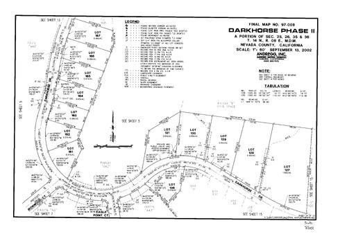 Click to see Subdivision Book 8, pg. 101 (2002) of Nevada County Recorders Subdivision Maps Book 8