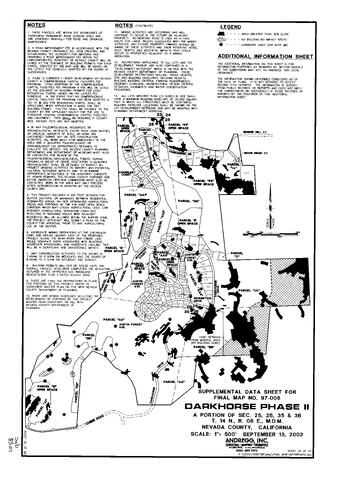 Click to see Subdivision Book 8, pg. 101 (2002) of Nevada County Recorders Subdivision Maps Book 8