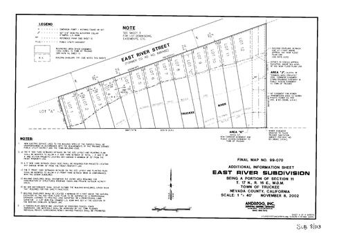 Click to see Subdivision Book 8, pg. 103 (2002) of Nevada County Recorders Subdivision Maps Book 8