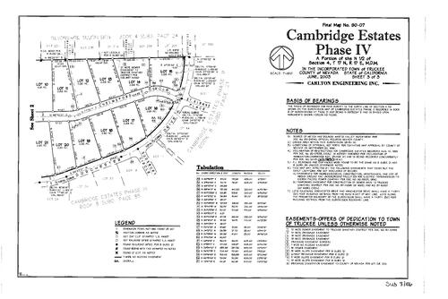 Click to see Subdivision Book 8, pg. 106 (2003) of Nevada County Recorders Subdivision Maps Book 8