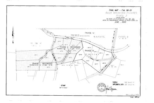Click to see Subdivision Book 8, pg. 107 (2003) of Nevada County Recorders Subdivision Maps Book 8