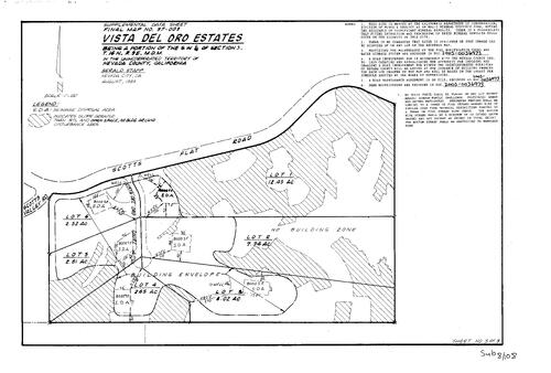 Click to see Subdivision Book 8, pg. 108 (2003) of Nevada County Recorders Subdivision Maps Book 8