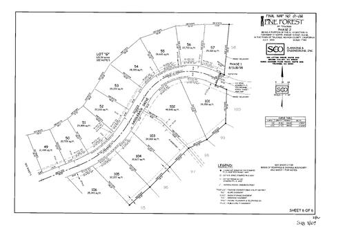 Click to see Subdivision Book 8, pg. 109 (2003) of Nevada County Recorders Subdivision Maps Book 8