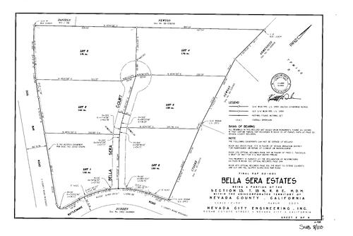 Click to see Subdivision Book 8, pg. 110 (2003) of Nevada County Recorders Subdivision Maps Book 8