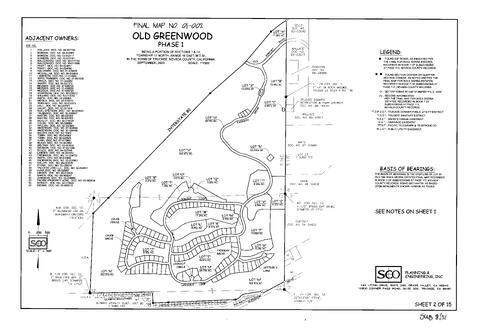 Click to see Subdivision Book 8, pg. 111 (2003) of Nevada County Recorders Subdivision Maps Book 8