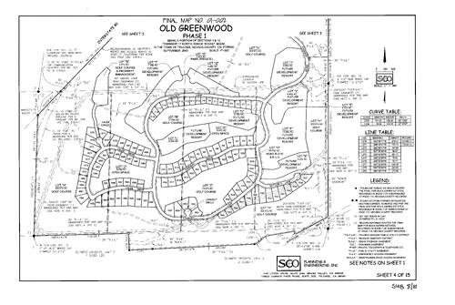 Click to see Subdivision Book 8, pg. 111 (2003) of Nevada County Recorders Subdivision Maps Book 8