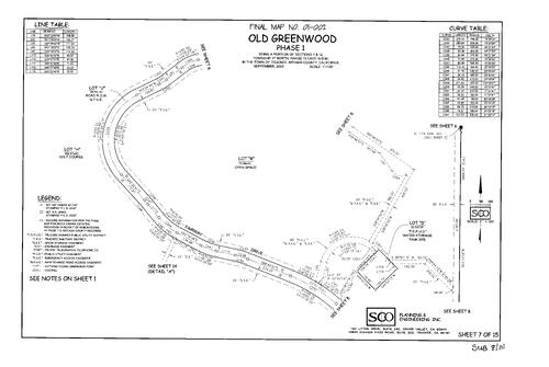Click to see Subdivision Book 8, pg. 111 (2003) of Nevada County Recorders Subdivision Maps Book 8