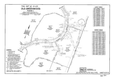 Click to see Subdivision Book 8, pg. 111 (2003) of Nevada County Recorders Subdivision Maps Book 8