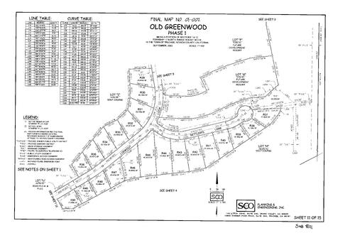 Click to see Subdivision Book 8, pg. 111 (2003) of Nevada County Recorders Subdivision Maps Book 8