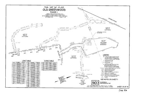 Click to see Subdivision Book 8, pg. 111 (2003) of Nevada County Recorders Subdivision Maps Book 8