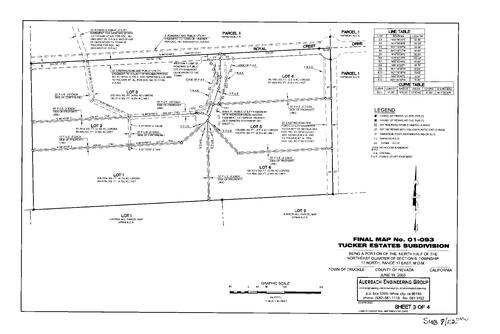 Click to see Subdivision Book 8, pg. 112 (2003) of Nevada County Recorders Subdivision Maps Book 8