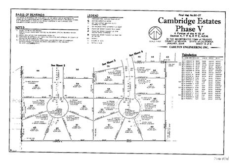 Click to see Subdivision Book 8, pg. 118 (2004) of Nevada County Recorders Subdivision Maps Book 8