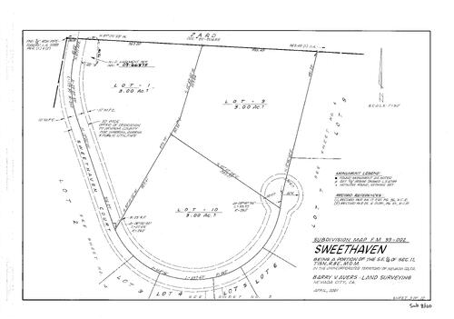 Click to see Subdivision Book 8, pg. 120 (2004) of Nevada County Recorders Subdivision Maps Book 8