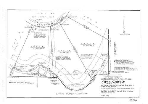 Click to see Subdivision Book 8, pg. 120 (2004) of Nevada County Recorders Subdivision Maps Book 8