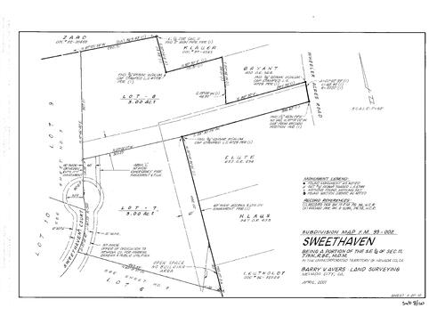 Click to see Subdivision Book 8, pg. 120 (2004) of Nevada County Recorders Subdivision Maps Book 8