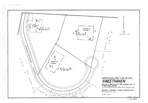 Click to see Subdivision Book 8, pg. 120 (2004) of Nevada County Recorders Subdivision Maps Book 8