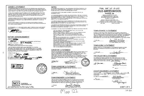Click to see Subdivision Book 8, pg. 122 (2004) of Nevada County Recorders Subdivision Maps Book 8