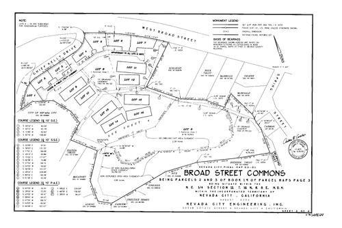 Click to see Subdivision Book 8, pg. 124 (2004) of Nevada County Recorders Subdivision Maps Book 8