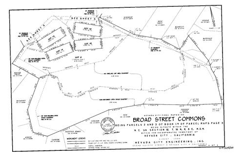 Click to see Subdivision Book 8, pg. 124 (2004) of Nevada County Recorders Subdivision Maps Book 8