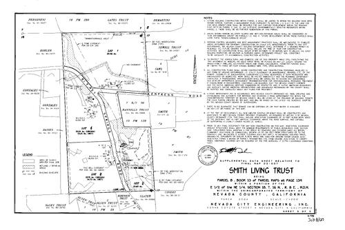 Click to see Subdivision Book 8, pg. 127 (2004) of Nevada County Recorders Subdivision Maps Book 8