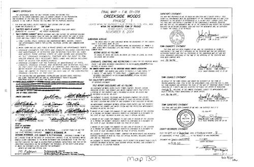 Click to see Subdivision Book 8, pg. 130 (2004) of Nevada County Recorders Subdivision Maps Book 8