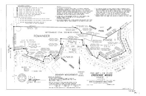 Click to see Subdivision Book 8, pg. 130 (2004) of Nevada County Recorders Subdivision Maps Book 8