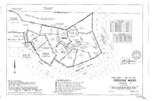 Click to see Subdivision Book 8, pg. 130 (2004) of Nevada County Recorders Subdivision Maps Book 8