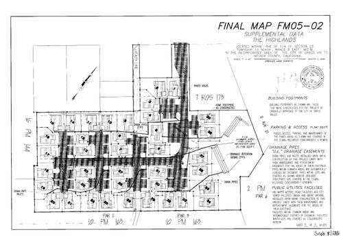 Click to see Subdivision Book 8, pg. 135 (2005) of Nevada County Recorders Subdivision Maps Book 8