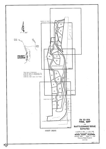 Click to see Subdivision Book 8, pg. 137 of Nevada County Recorders Subdivision Maps Book 8