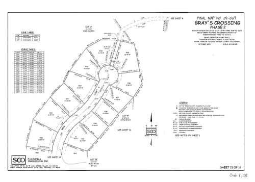 Click to see Subdivision Book 8, pg. 139 of Nevada County Recorders Subdivision Maps Book 8